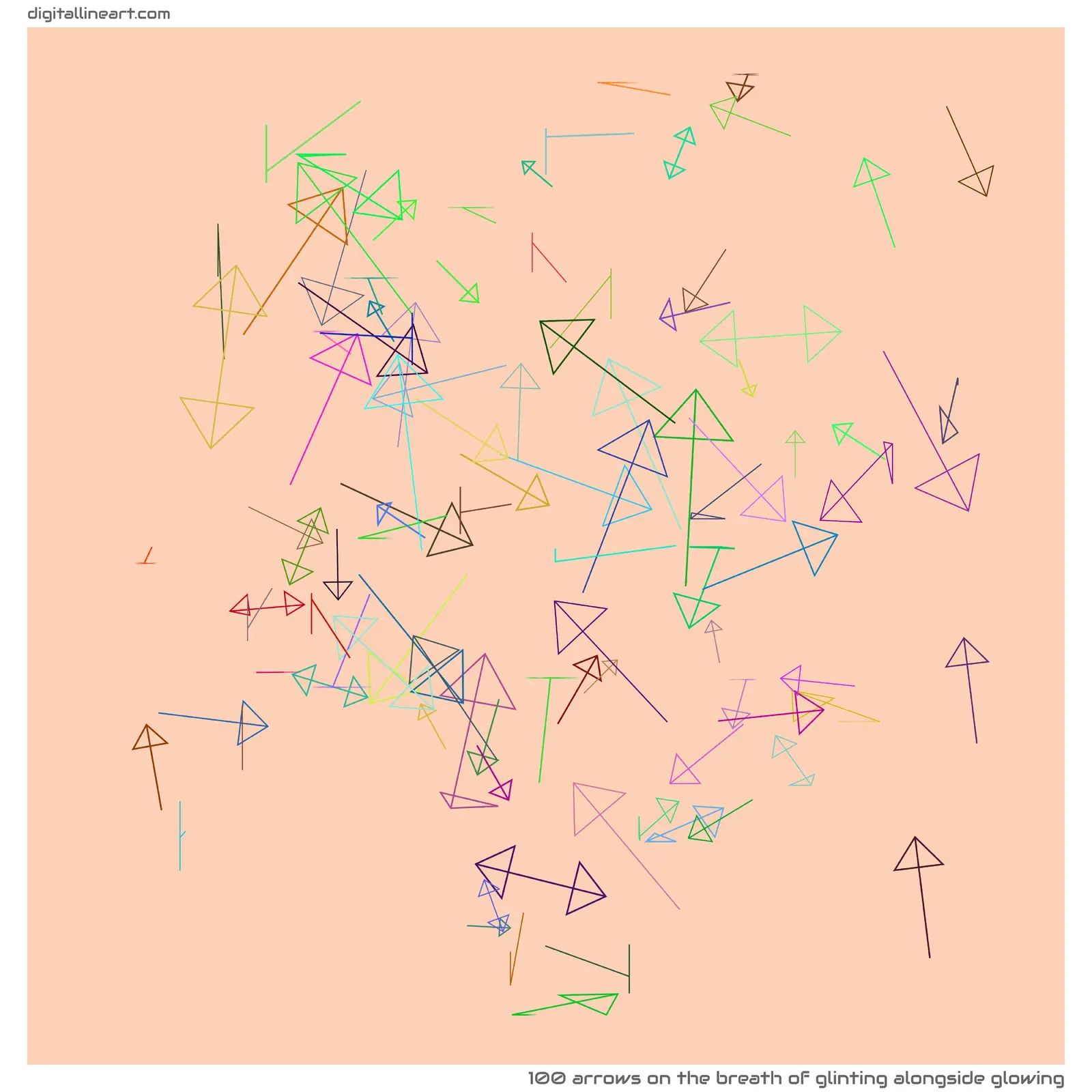The Breath of Glinting alongside Glowing — 100 arrows