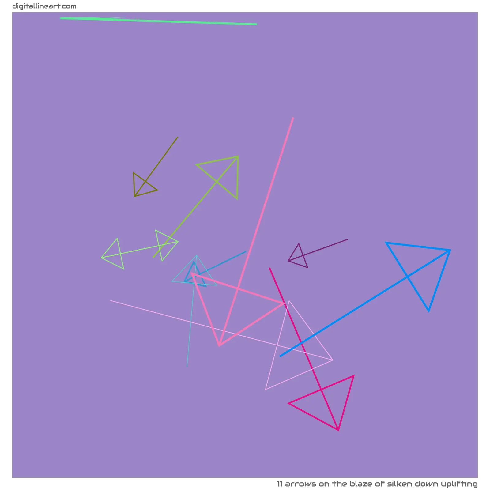 The Blaze of Silken down Uplifting — 11 arrows
