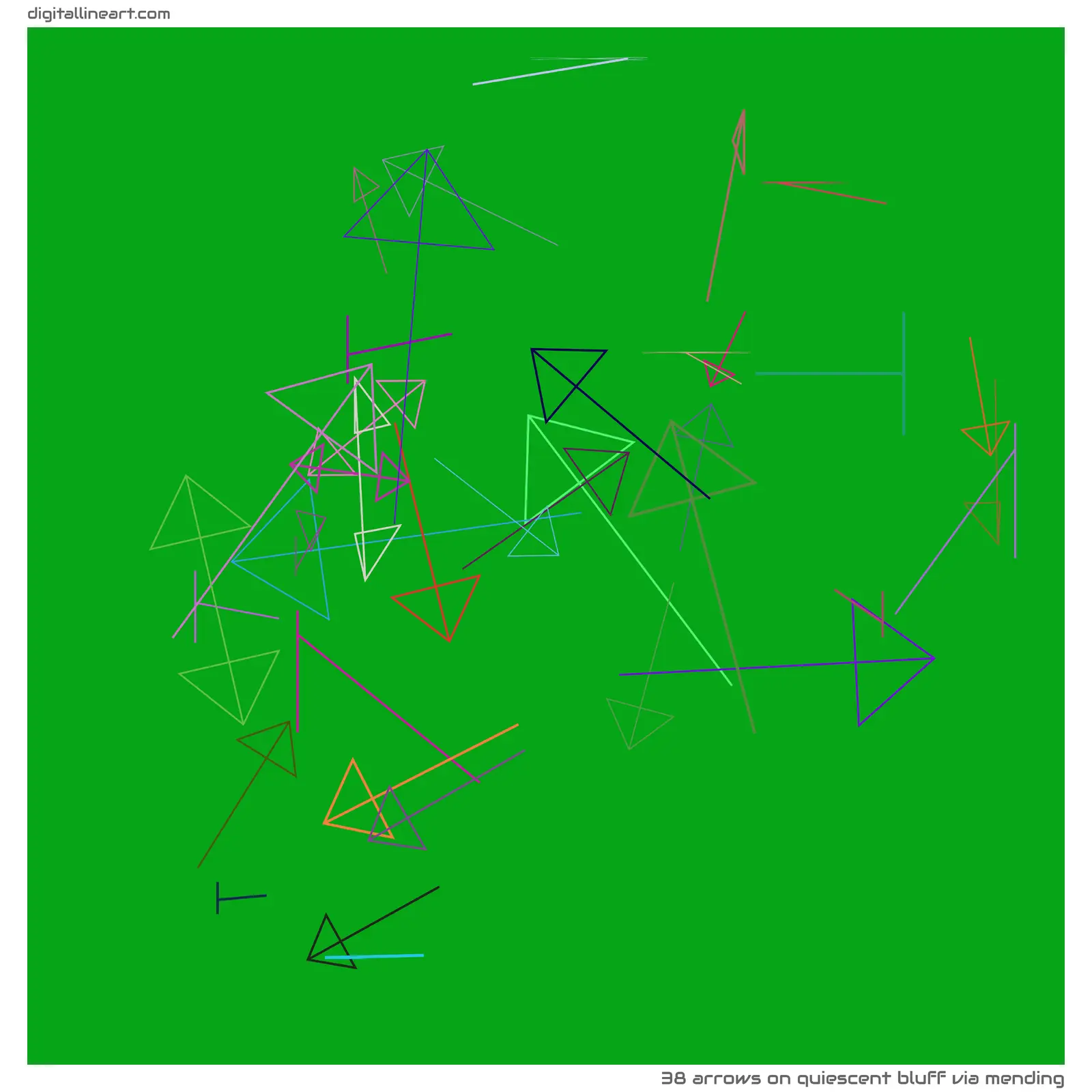 Quiescent Bluff via Mending — 38 arrows