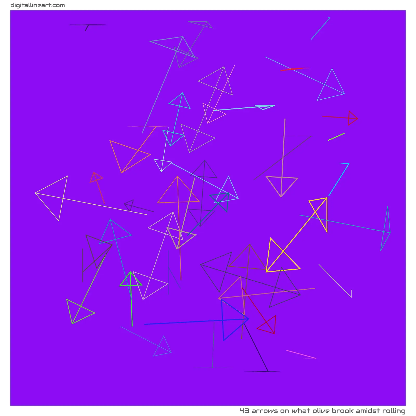 What Olive Brook amidst Rolling — 43 arrows