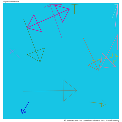 The Constant Alcove into the Ripening — 13 arrows