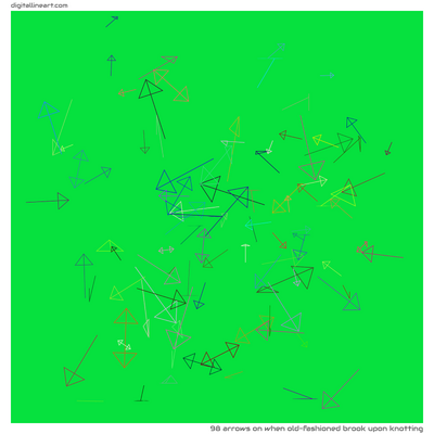 When Old-fashioned Brook upon Knotting — 98 arrows
