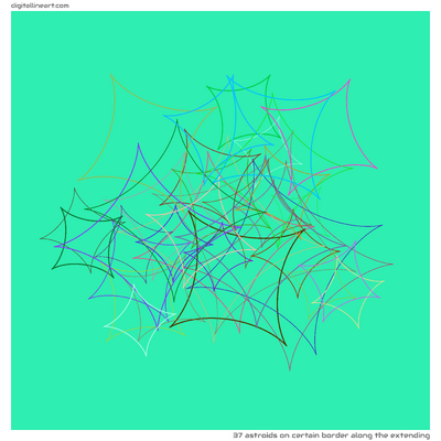Certain Border along the Extending — 37 astroids