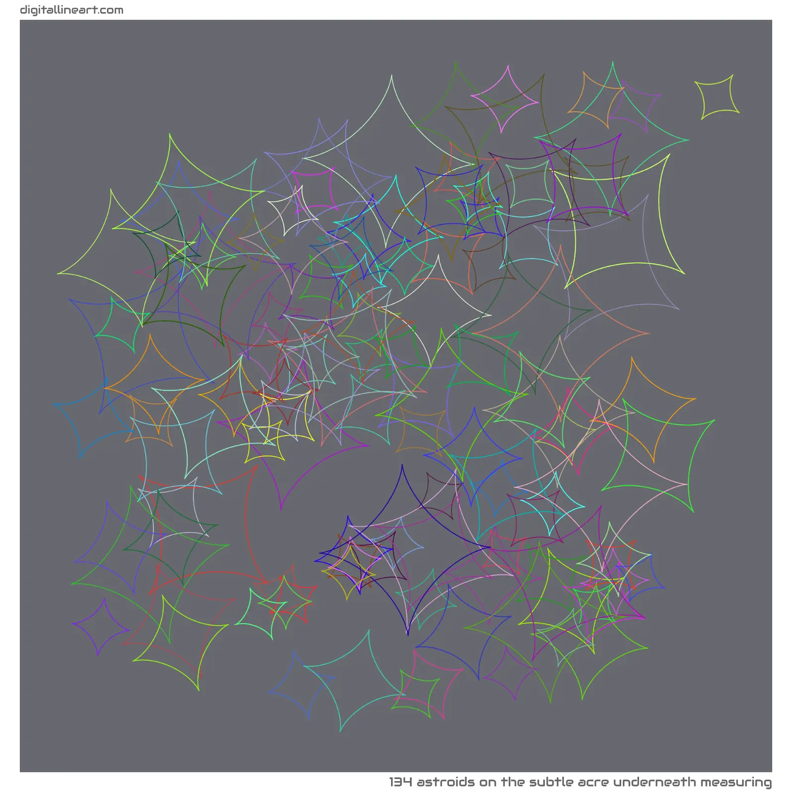 The Subtle Acre underneath Measuring — 134 astroids
