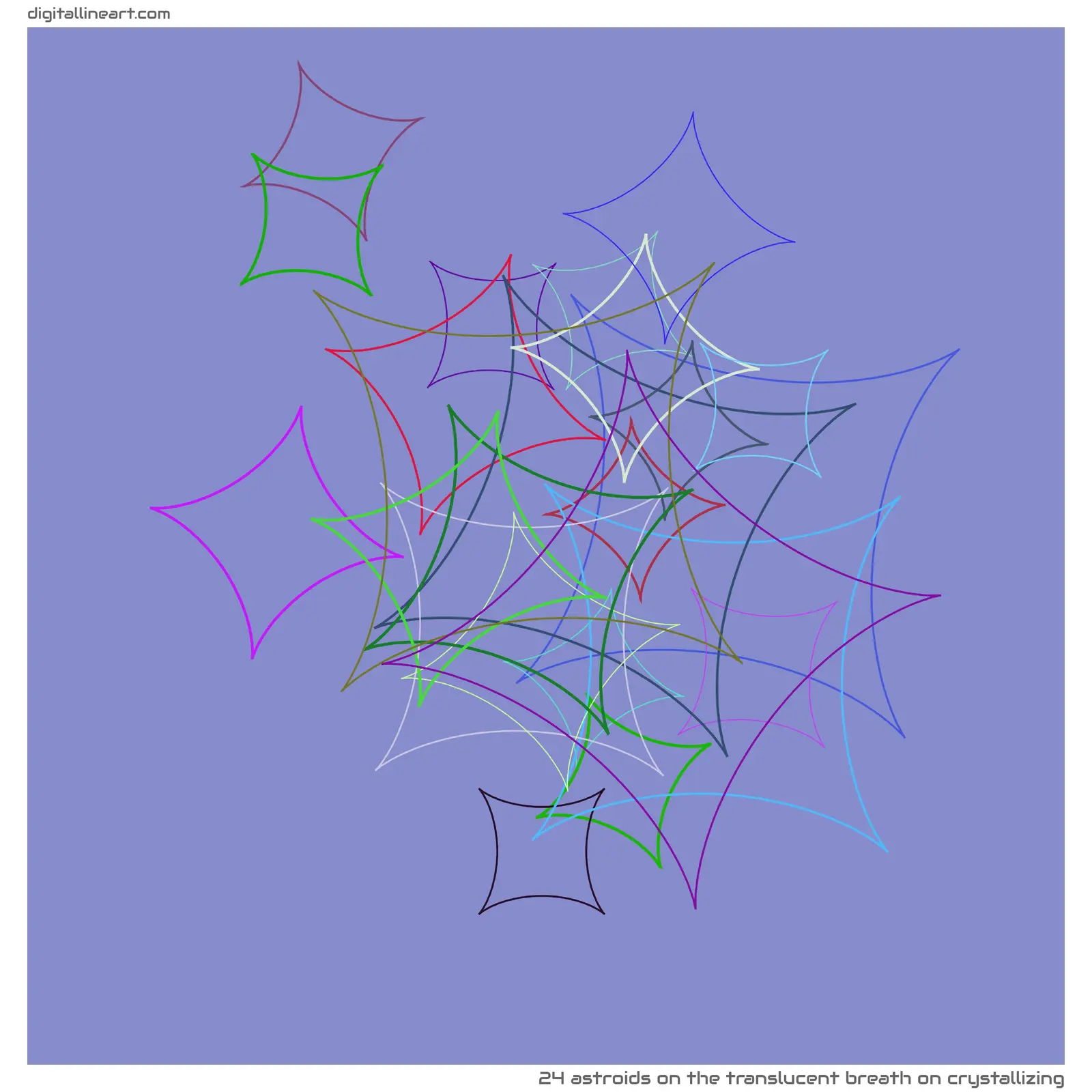 The Translucent Breath on Crystallizing — 24 astroids