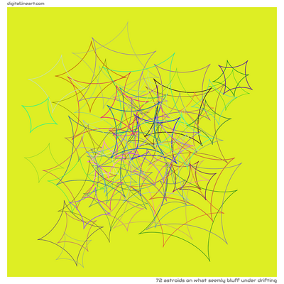 What Seemly Bluff under Drifting — 72 astroids