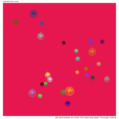What the Leisurely Basin through Rolling — 25 astrolabes