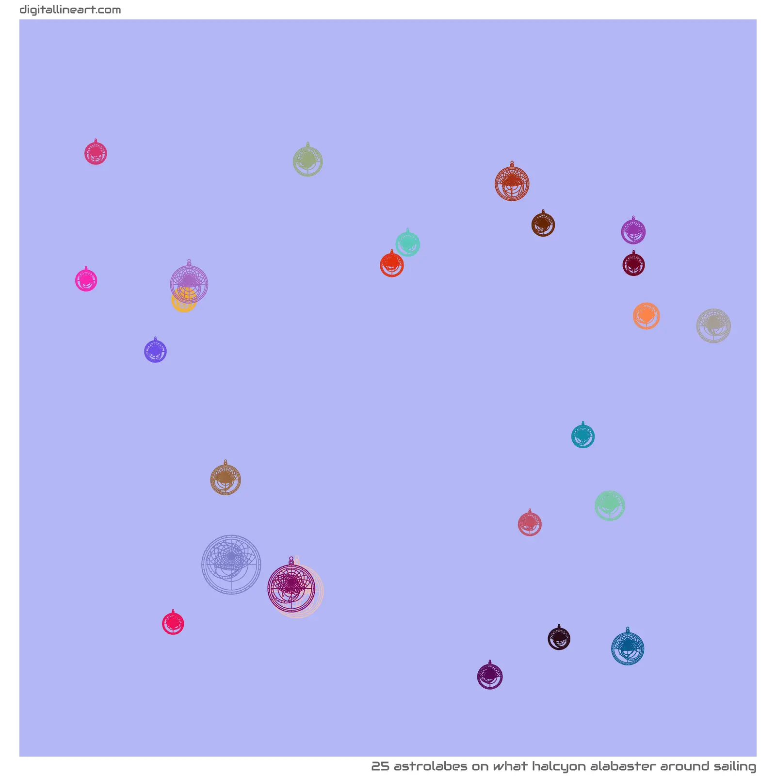 What Halcyon Alabaster Around Sailing — 25 astrolabes