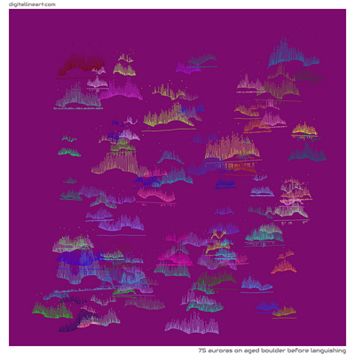 Aged Boulder before Languishing — 75 auroras