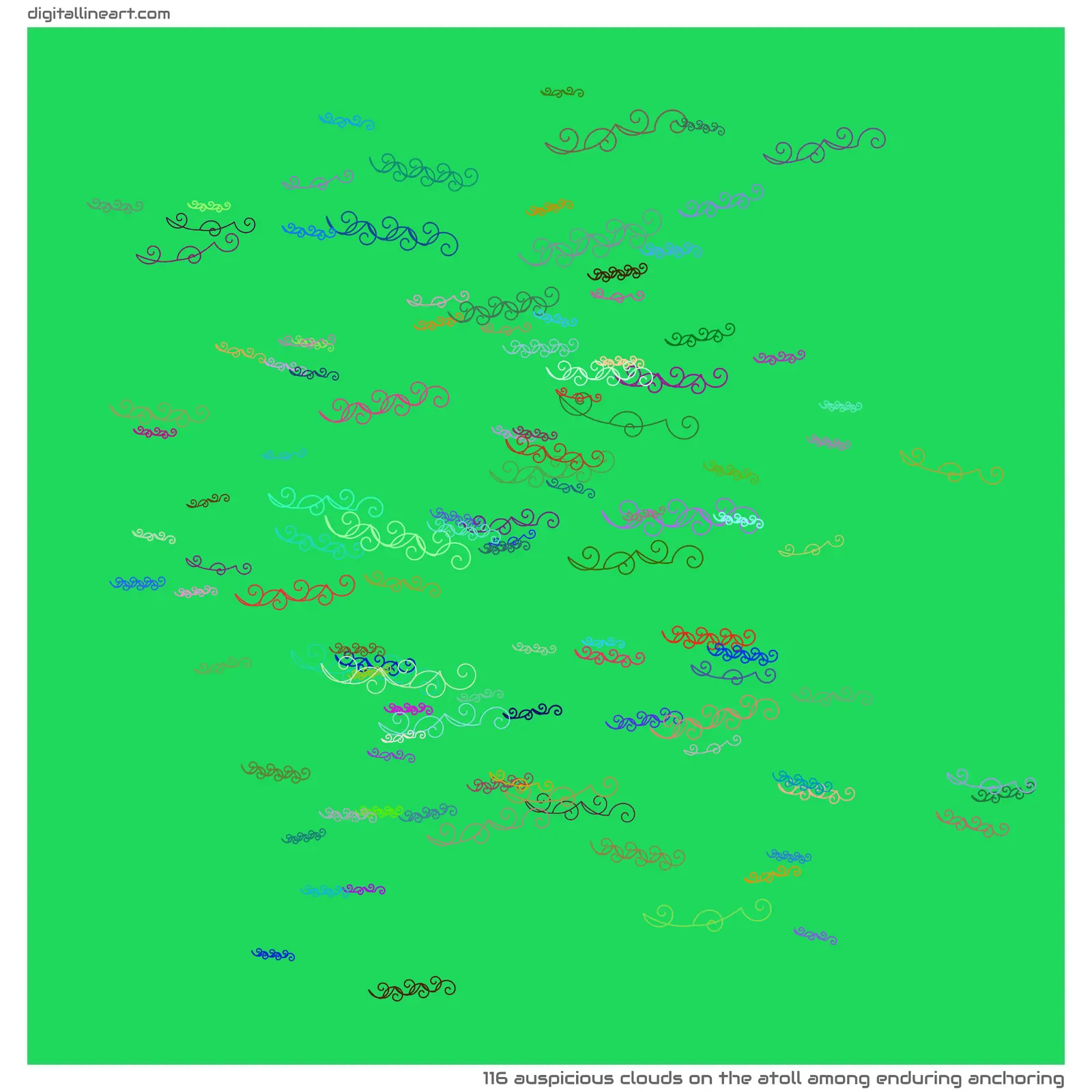 The Atoll among Enduring Anchoring — 116 auspicious clouds