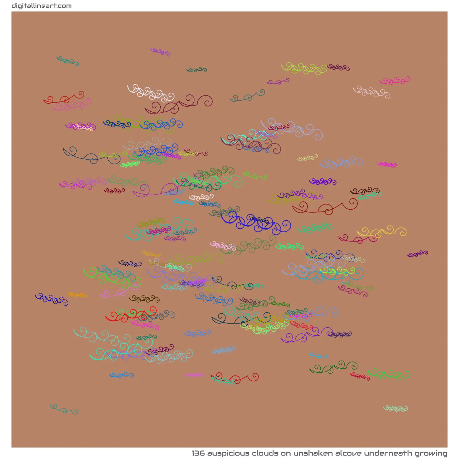 Unshaken Alcove underneath Growing — 136 auspicious clouds