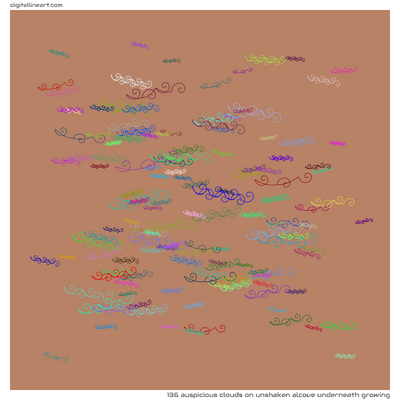 Unshaken Alcove underneath Growing — 136 auspicious clouds