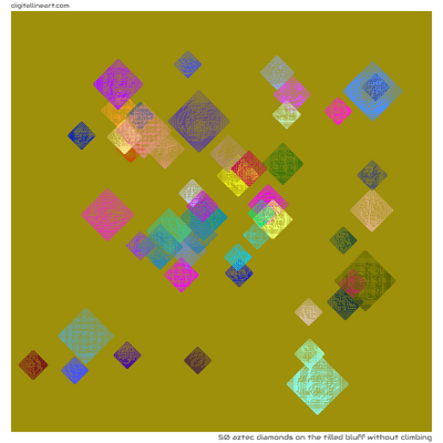 The Tilled Bluff without Climbing — 50 aztec diamonds