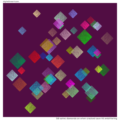 When Cracked Cave till Embittering — 50 aztec diamonds