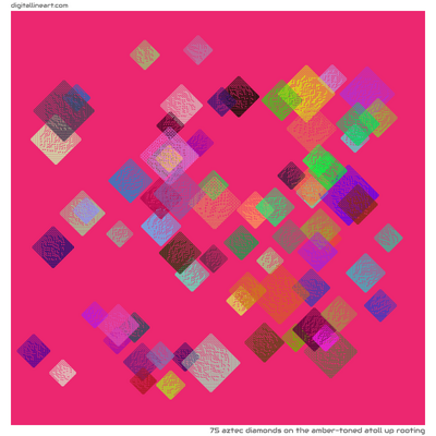 The Amber-toned Atoll up Rooting — 75 aztec diamonds