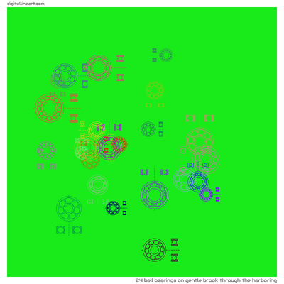Gentle Brook through the Harboring — 24 ball bearings