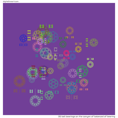 The Canyon of Balanced of Bearing — 35 ball bearings