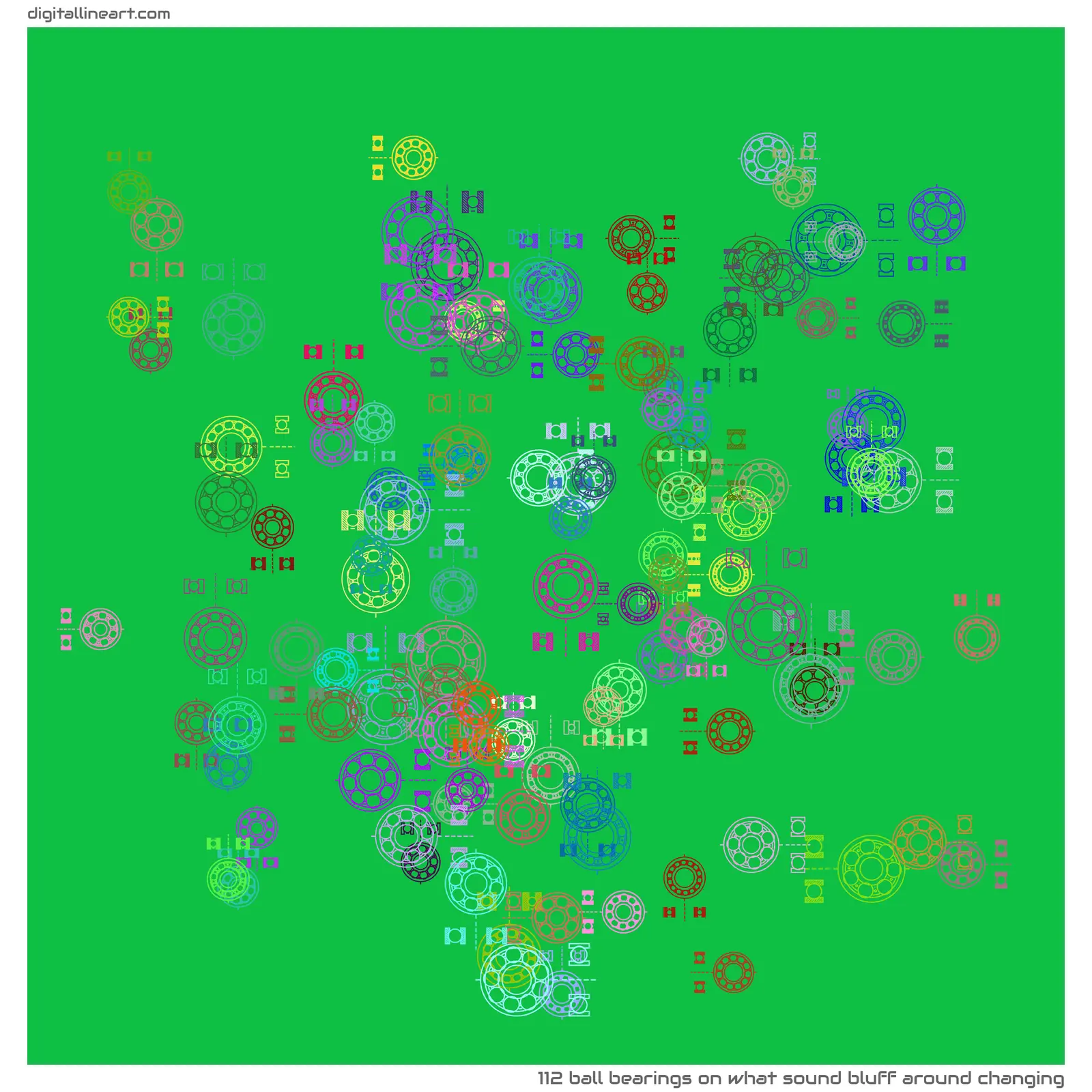 What Sound Bluff Around Changing — 112 ball bearings
