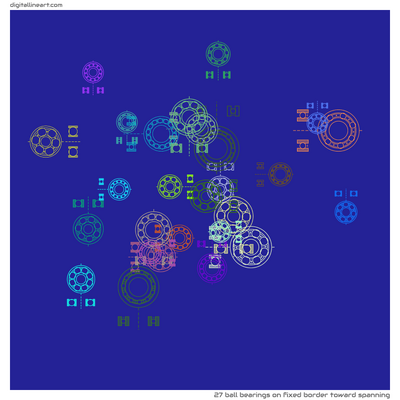 Fixed Border toward Spanning — 27 ball bearings