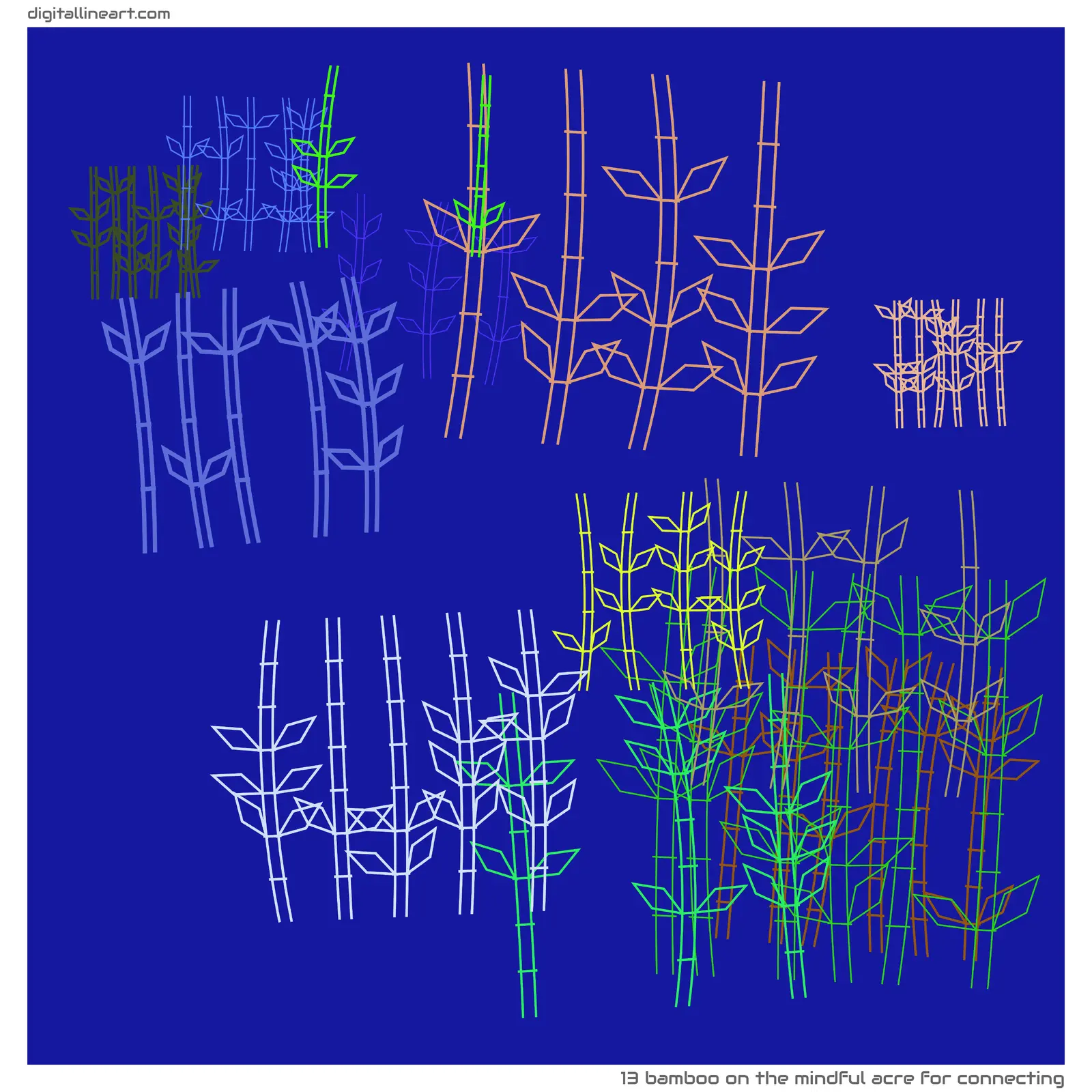 The Mindful Acre for Connecting — Bamboo, 13 elements