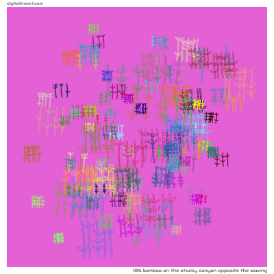 The Stocky Canyon opposite the Sowing — Bamboo, 106 elements