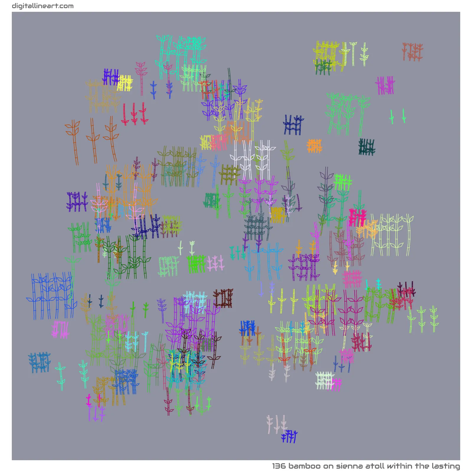 Sienna Atoll within the Lasting — Bamboo, 136 elements