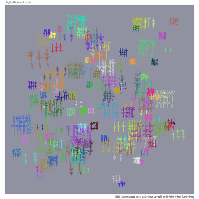Sienna Atoll within the Lasting — Bamboo, 136 elements