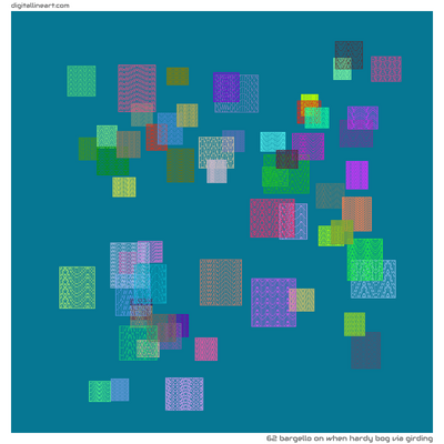 When Hardy Bog via Girding — Bargello, 62 elements