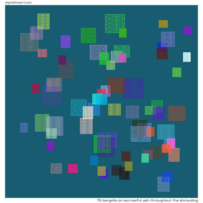 Sorrowful Ash throughout the Shrouding — Bargello, 75 elements