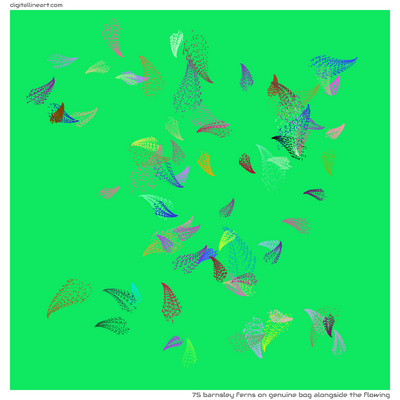 Genuine Bog alongside the Flowing — 75 Barnsley ferns