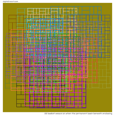 22 Basket Weave in When the Permanent Basin beneath Enclosing