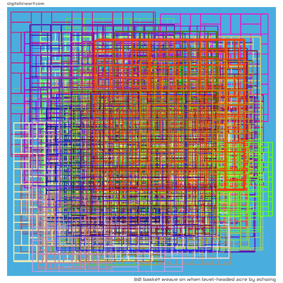 80 Basket Weave in When Level-headed Acre by Echoing