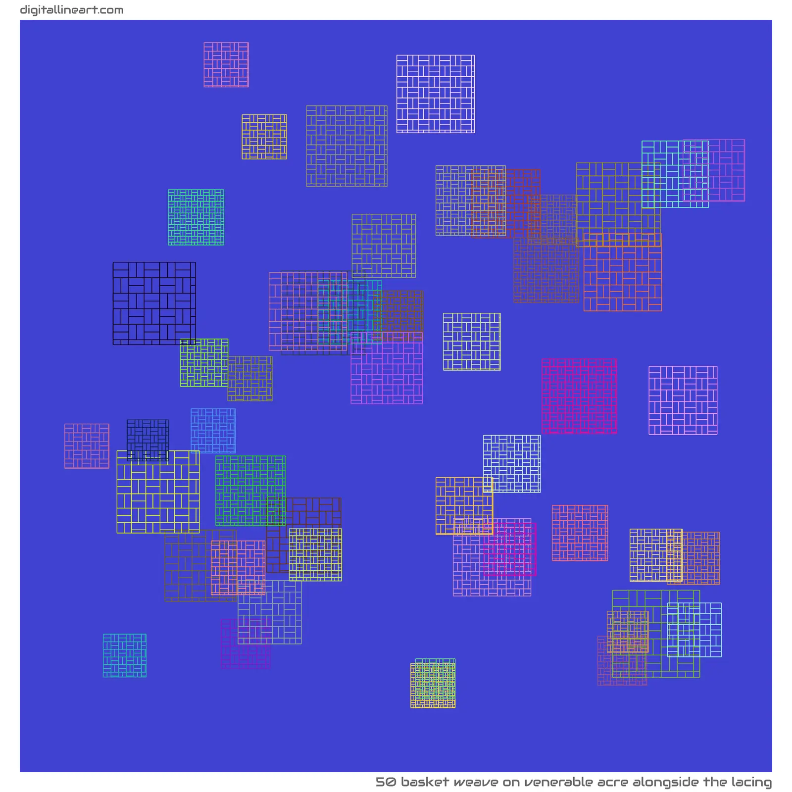Venerable Acre alongside the Lacing — Basket Weave, 50 elements