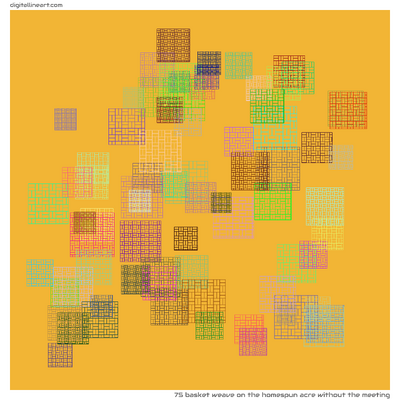 The Homespun Acre without the Meeting — Basket Weave, 75 elements