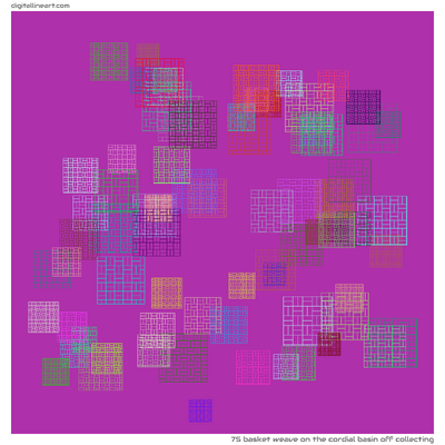 The Cordial Basin off Collecting — Basket Weave, 75 elements