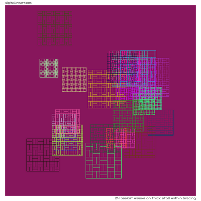 Thick Atoll within Bracing — Basket Weave, 24 elements