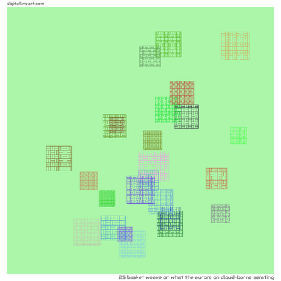 What the Aurora on Cloud-borne Aerating — Basket Weave, 25 elements