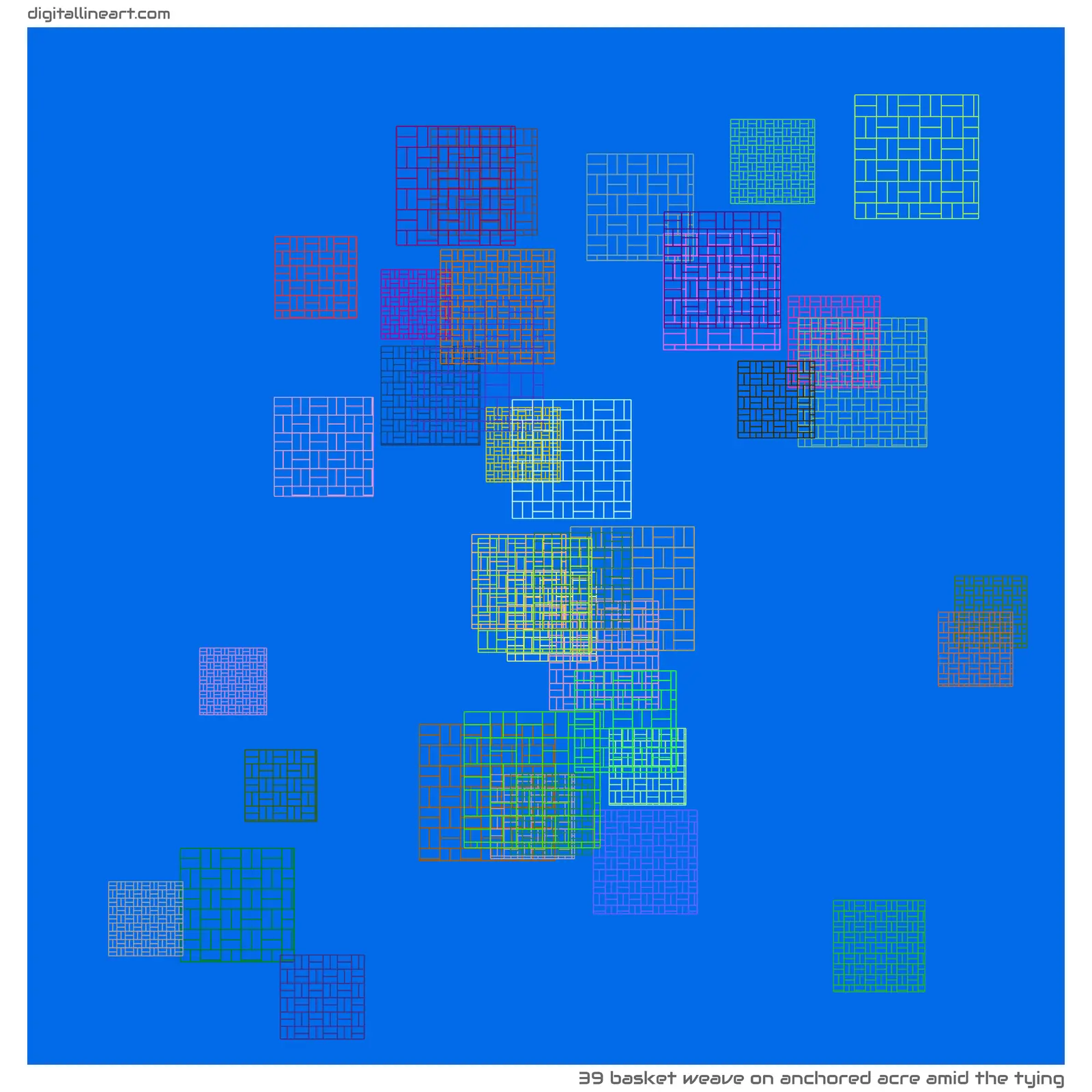 Anchored Acre amid the Tying — Basket Weave, 39 elements