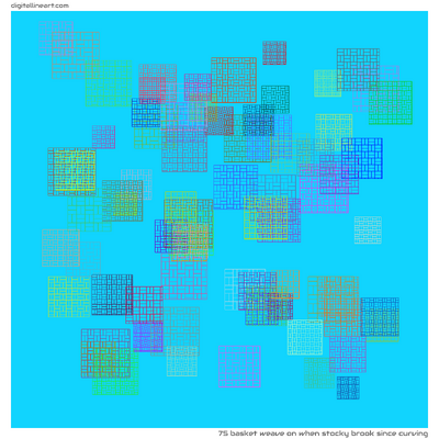 When Stocky Brook Since Curving — Basket Weave, 75 elements