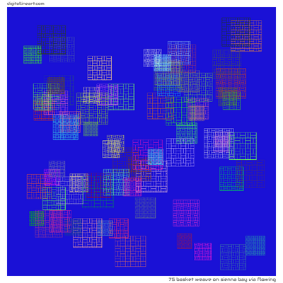 Sienna Bay via Flowing — Basket Weave, 75 elements