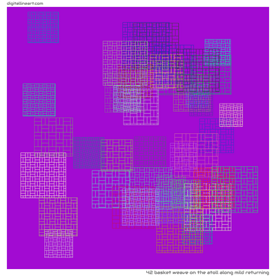The Atoll along Mild Returning — Basket Weave, 42 elements