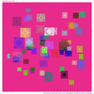 Quiescent Atoll Around Housing — 58 bead loom patterns