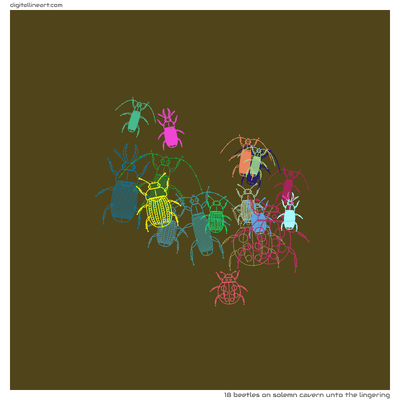 Solemn Cavern unto the Lingering — 18 beetles