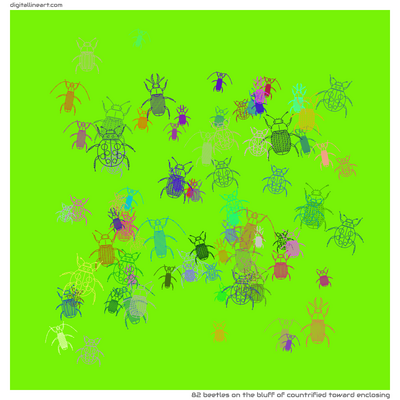 The Bluff of Countrified toward Enclosing — 82 beetles