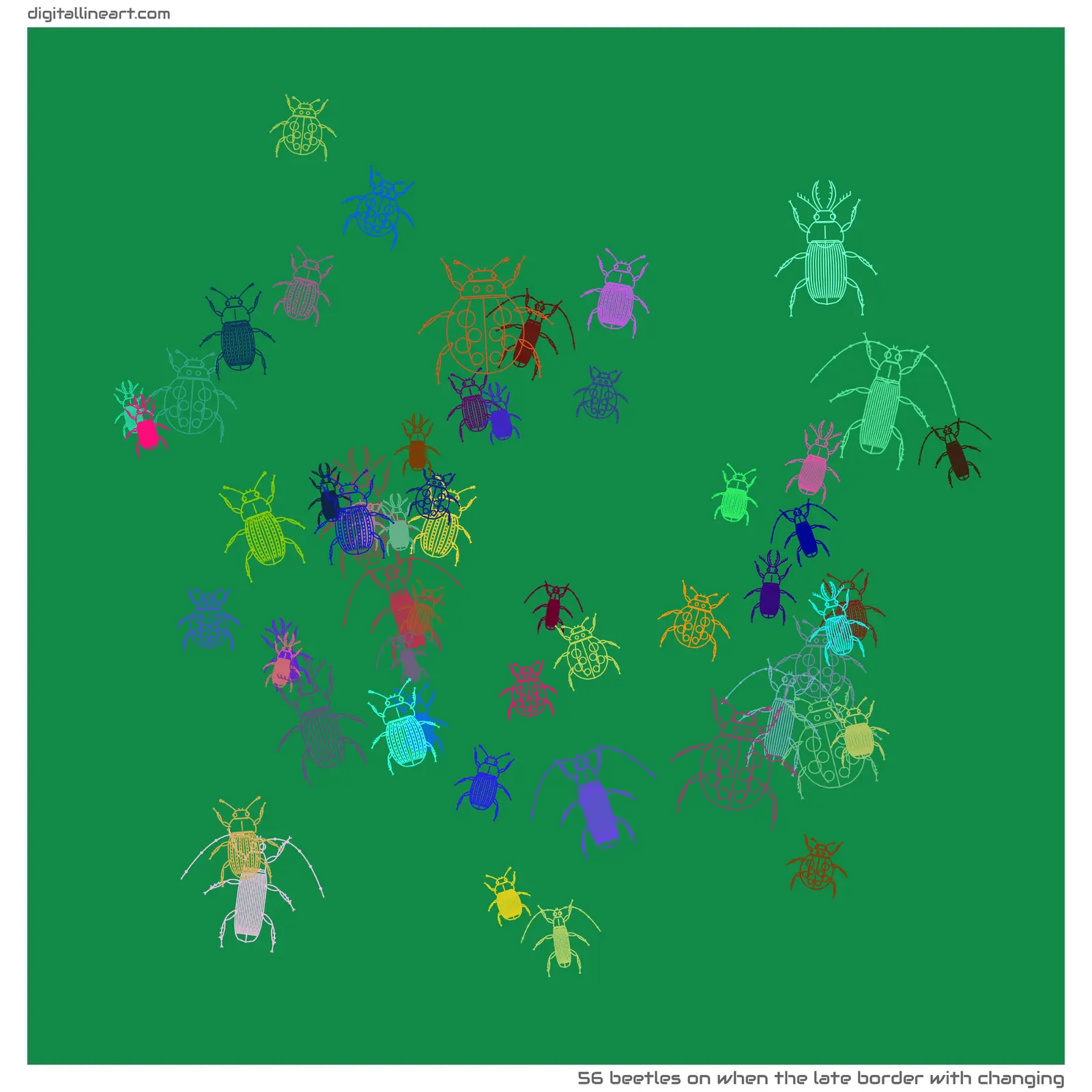When the Late Border with Changing — 56 beetles