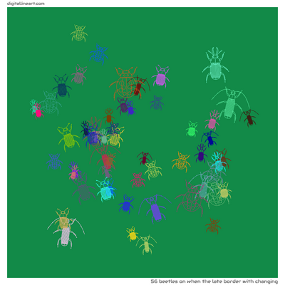 When the Late Border with Changing — 56 beetles