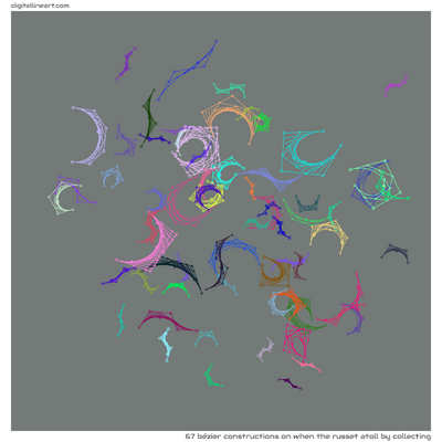 When the Russet Atoll by Collecting — 67 bézier constructions