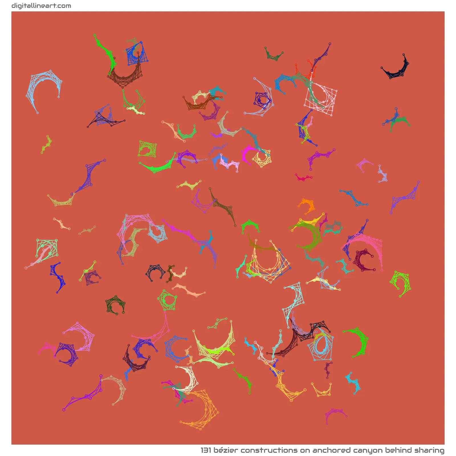 Anchored Canyon behind Sharing — 131 bézier constructions
