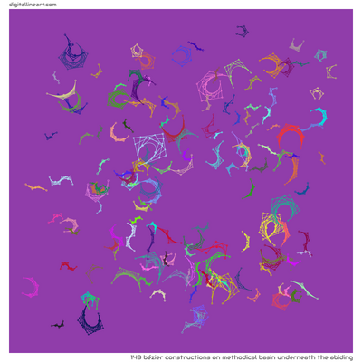 Methodical Basin underneath the Abiding — 149 bézier constructions