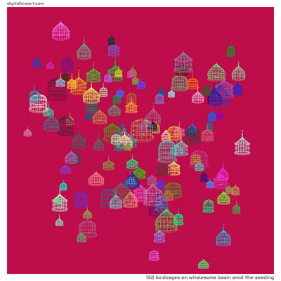 Wholesome Basin amid the Seeding — 132 birdcages